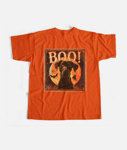 Boo Halloween Orange Tone Design