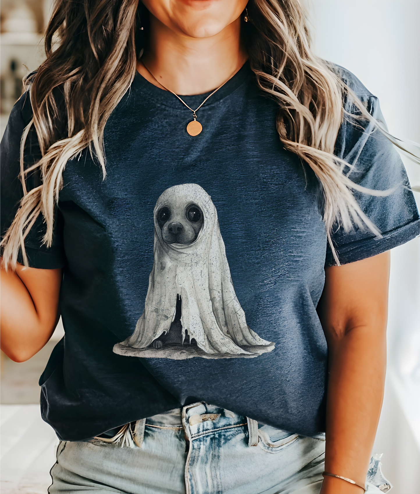 Ghost Dog T-Shirt Halloween Tee