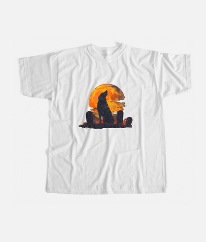 Halloween Howling German Shepherd Tee