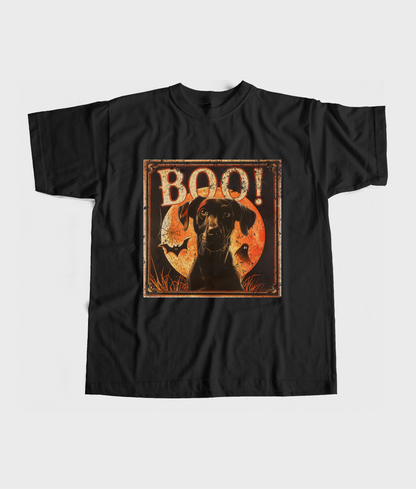 Boo Halloween Orange Tone Design