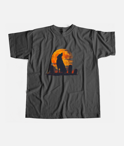 Halloween Howling German Shepherd Tee